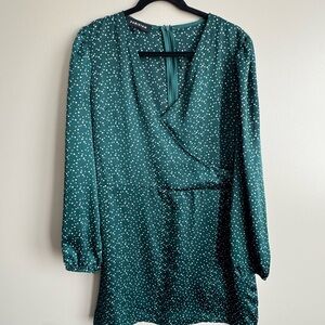Parisian Works Teal Long Sleeve Dress